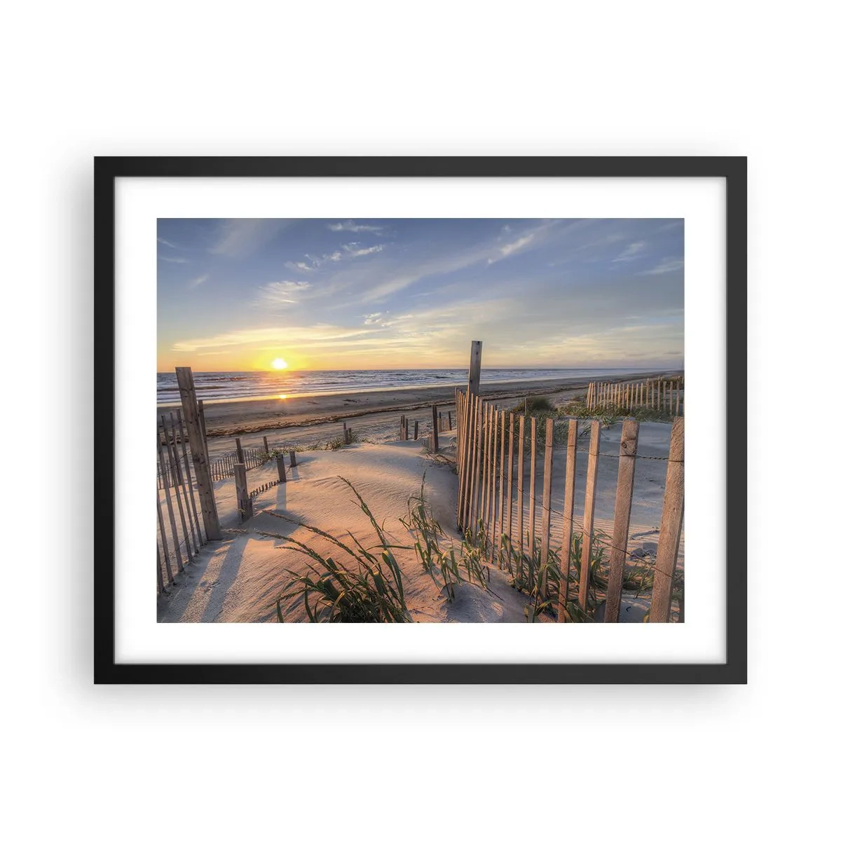 Poster in einem schwarzem Rahmen - Schein und Schatten des Windes - 50x40 cm