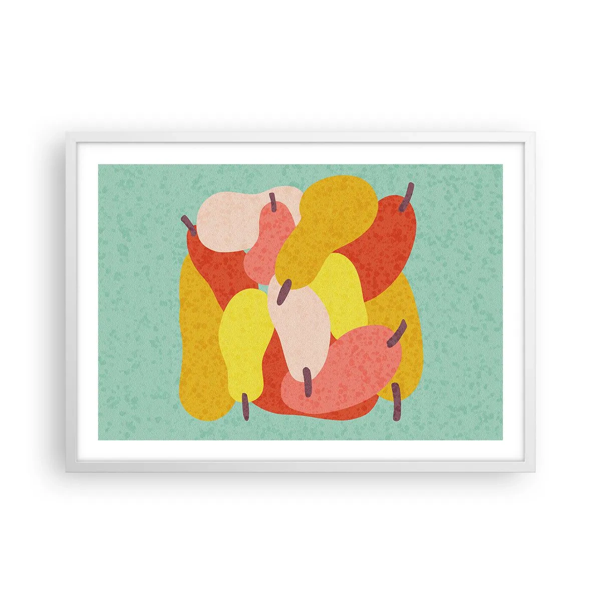 Poster in einem weißen Rahmen - Probieren Sie die Sommersonne - 70x50 cm