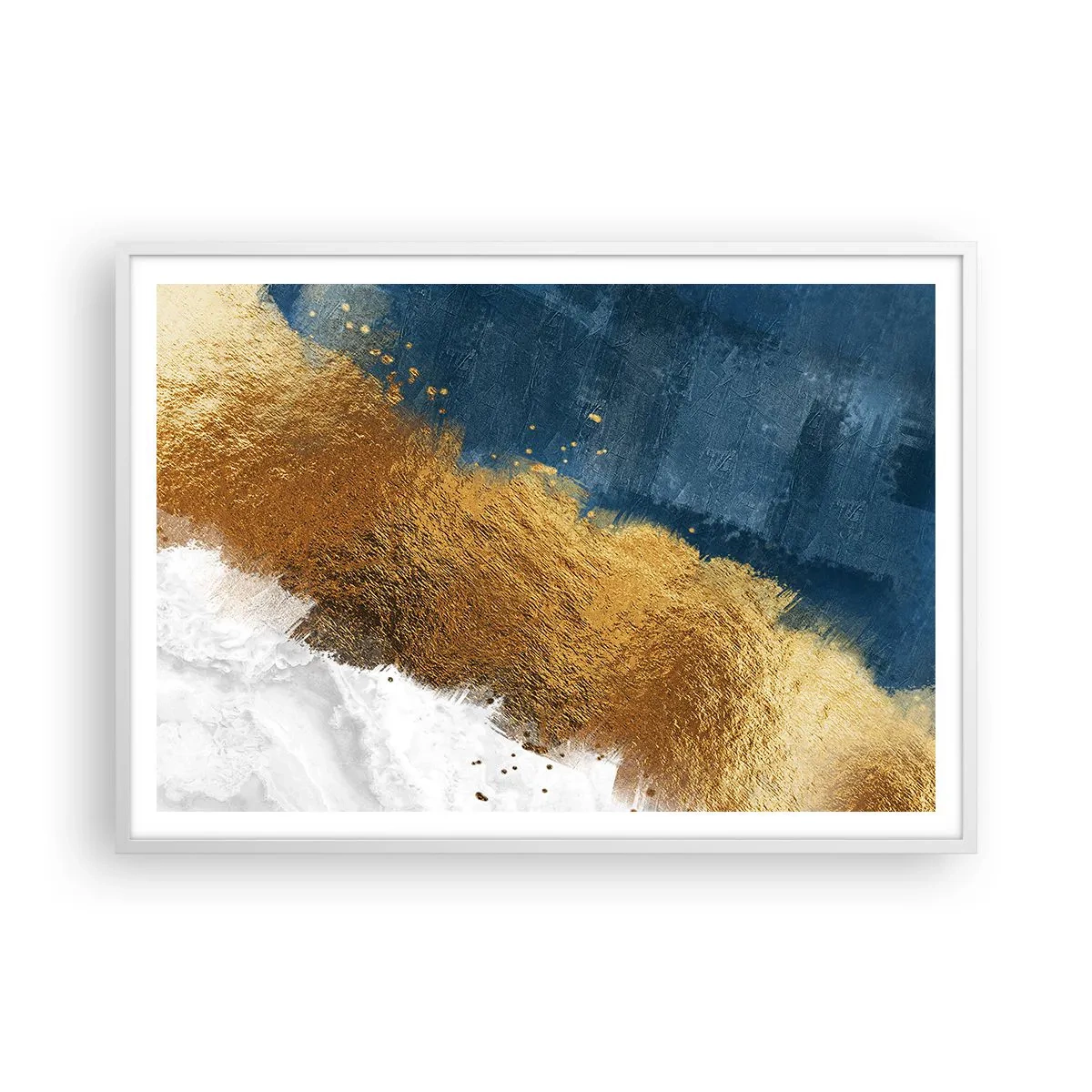 Poster in einem weißen Rahmen - Farben des Sommers - 100x70 cm