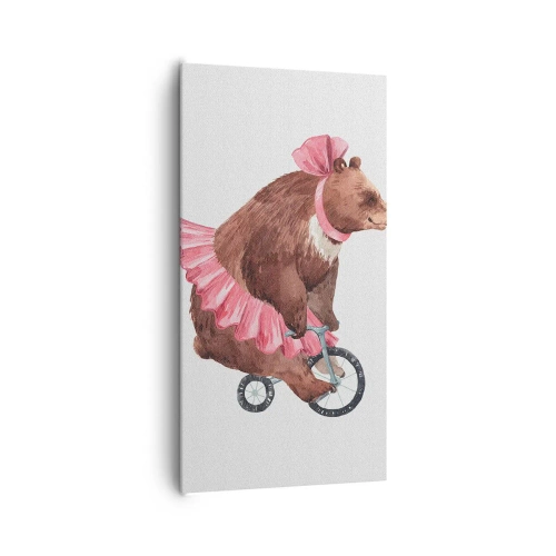 Bild auf Leinwand - Leinwandbild - Was für ein Affentheater! - 65x120 cm