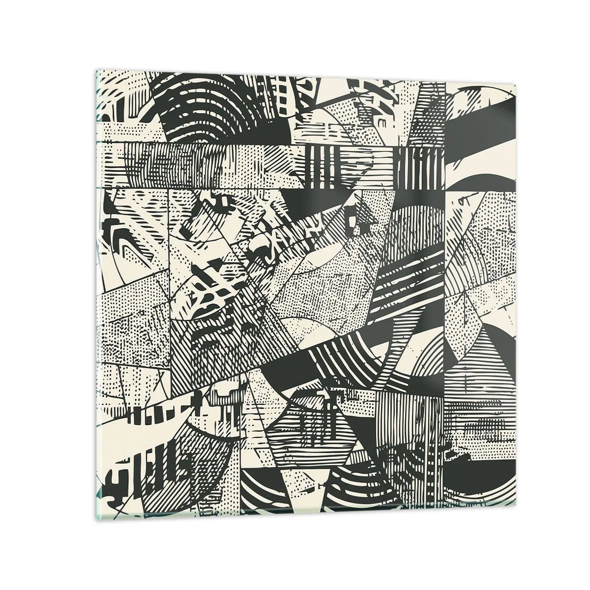 Glasbild - Bild auf glas - Die Dynamik der Gegenwart - 50x50 cm