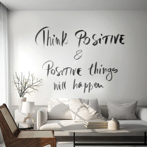 Fototapete Premium Canvas - Inspirierender Schriftzug in Schwarz auf weißem Hintergrund - 100x70cm - Wie soll man leben? - Moderne Wanddekoration für Wohnzimmer und Schlafzimmer ARTTOR