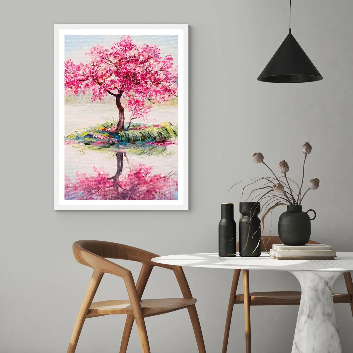 Poster in einem weißen Rahmen - Der Ritus des Frühlings - 30x40 cm