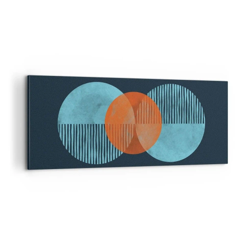 Bild auf Leinwand - Leinwandbild - Symmetrische Komposition - 100x40 cm