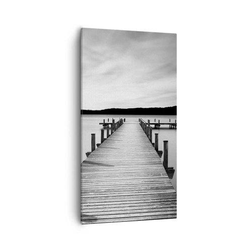 Bild auf Leinwand - Leinwandbild - An der Wasserstelle - Ruhe - 55x100 cm