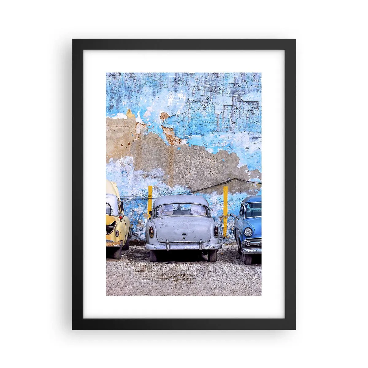 Poster in einem schwarzem Rahmen - Treffen der Veteranen - 30x40 cm