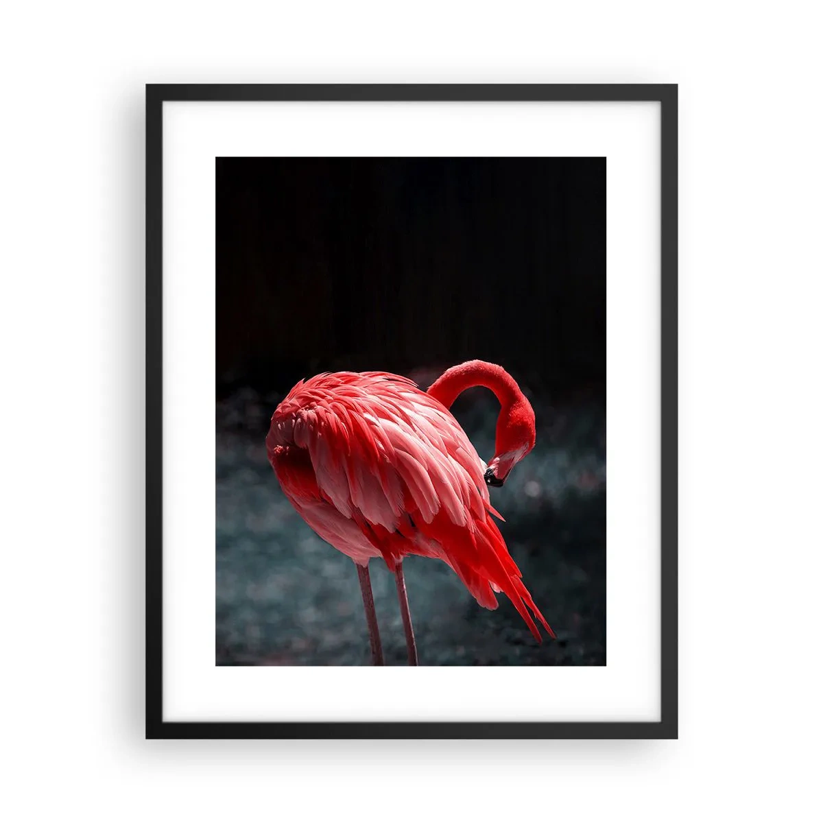 Poster in einem schwarzem Rahmen - Ein purpurrotes Gedicht der Natur - 40x50 cm