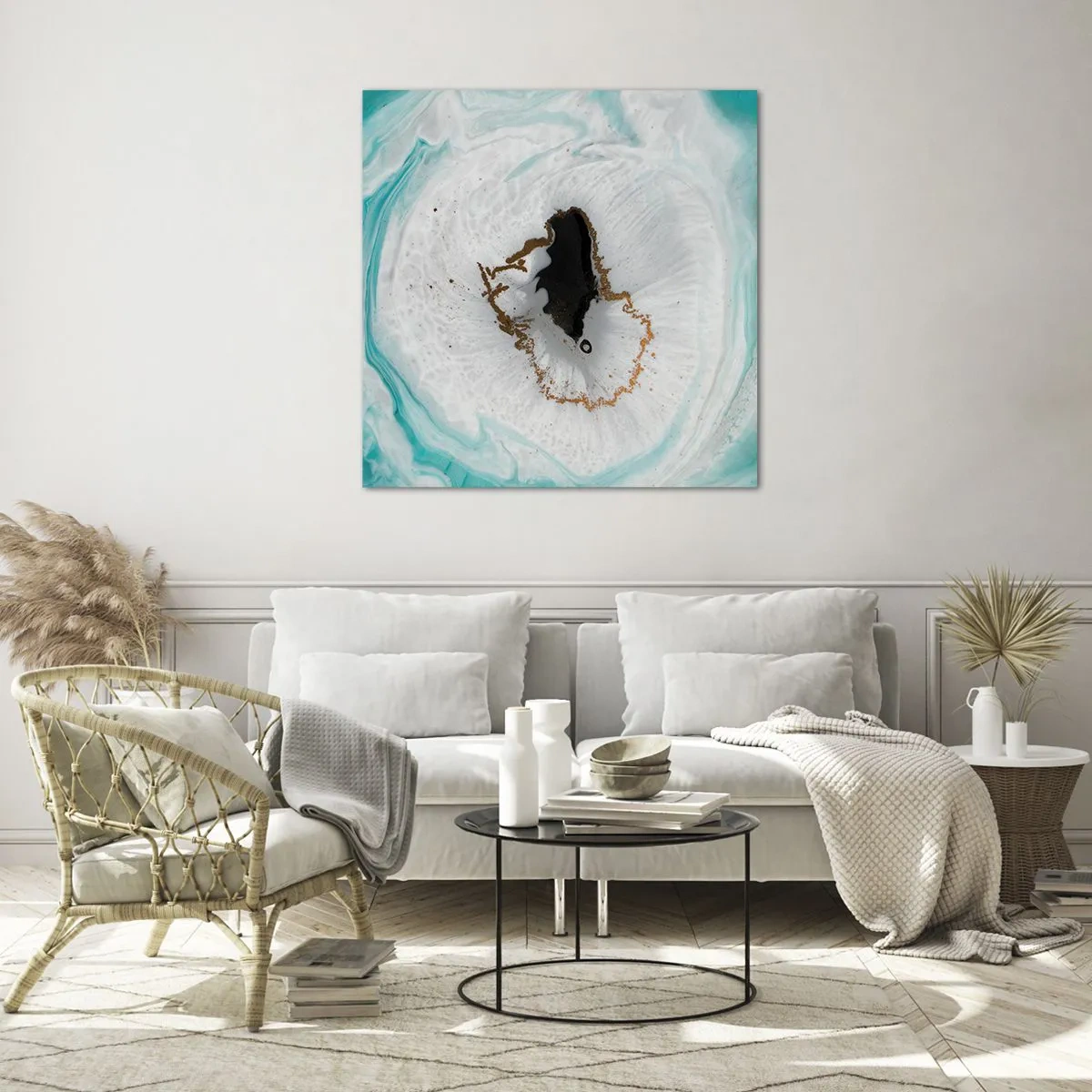 Glasbild - Bild auf glas - Nach Innen eindringen - 70x70 cm