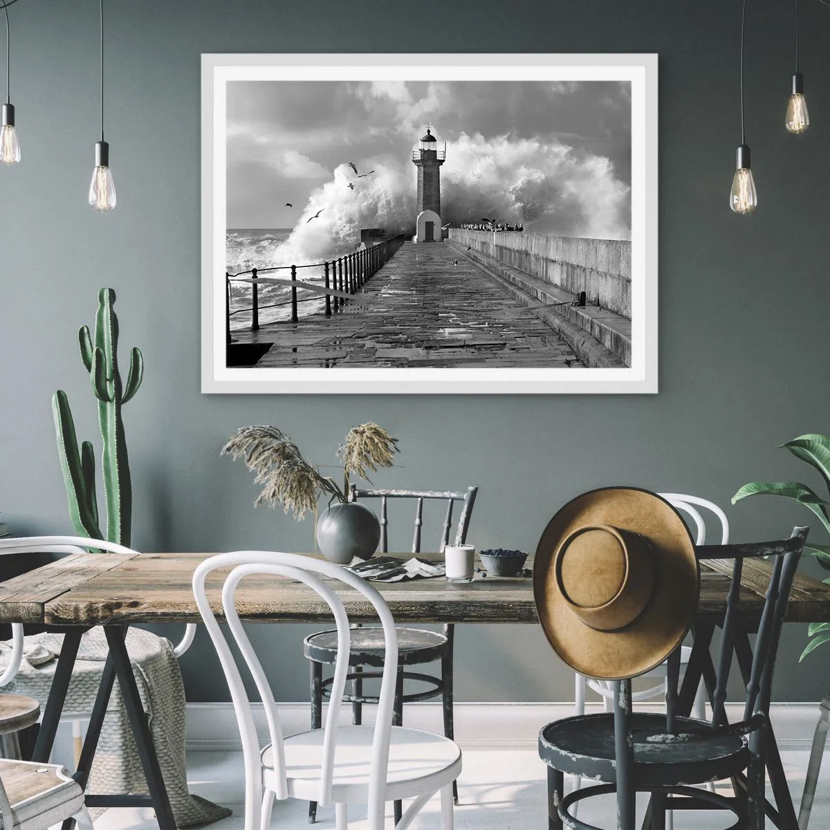 Poster in einem weißen Rahmen - Furchtlos - 100x70 cm