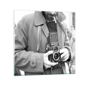 Glasbild - Bild auf glas - Retro-Stil - 30x30 cm