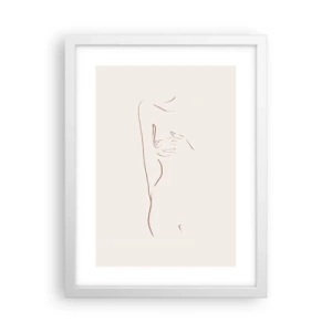 Poster in einem weißen Rahmen - Die Form des Verlangens - 30x40 cm