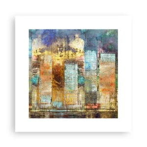 Poster - Sonnige Metropole - 30x30 cm