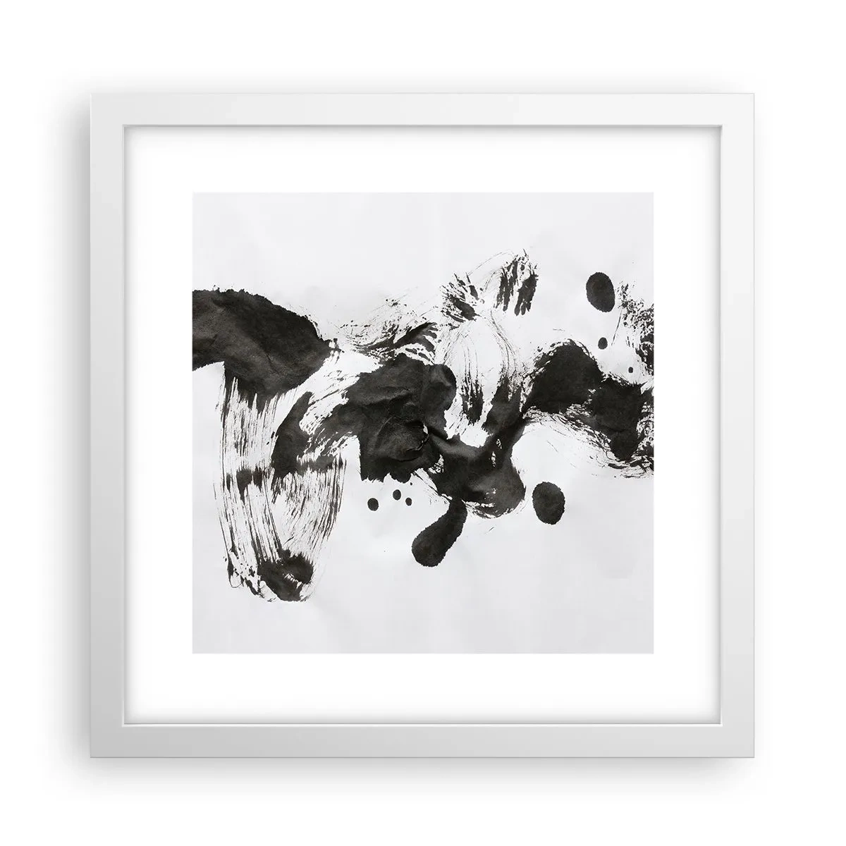 Poster in einem weißen Rahmen - Obwohl das Wahnsinn ist, steckt darin eine Methode? - 30x30 cm
