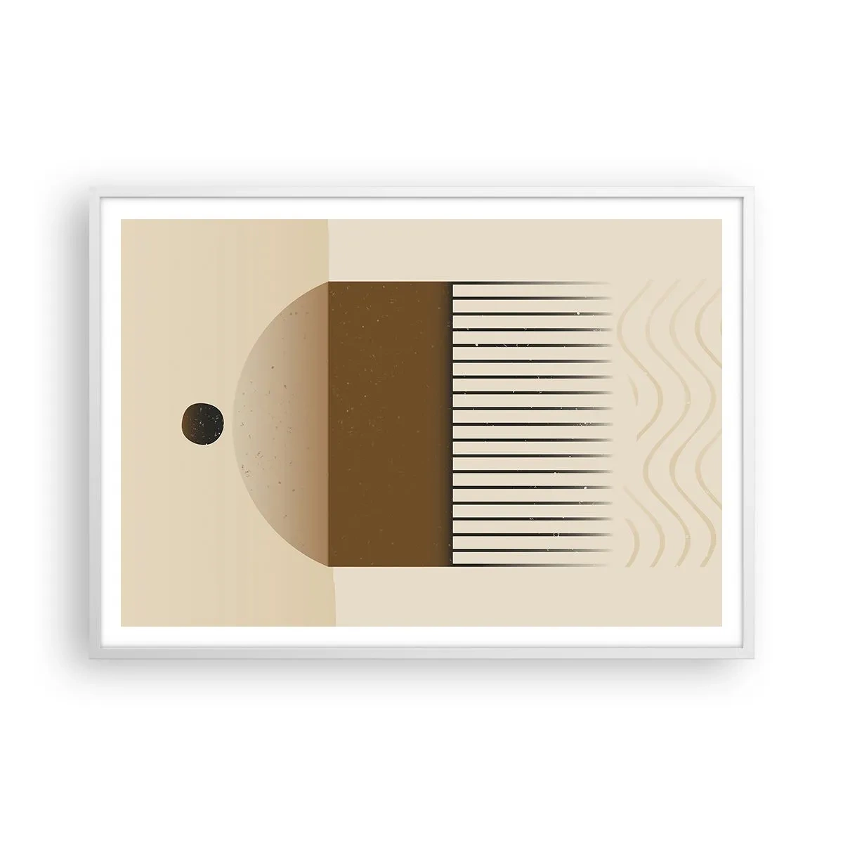 Poster in einem weißen Rahmen - Verschiedene Staaten - 100x70 cm