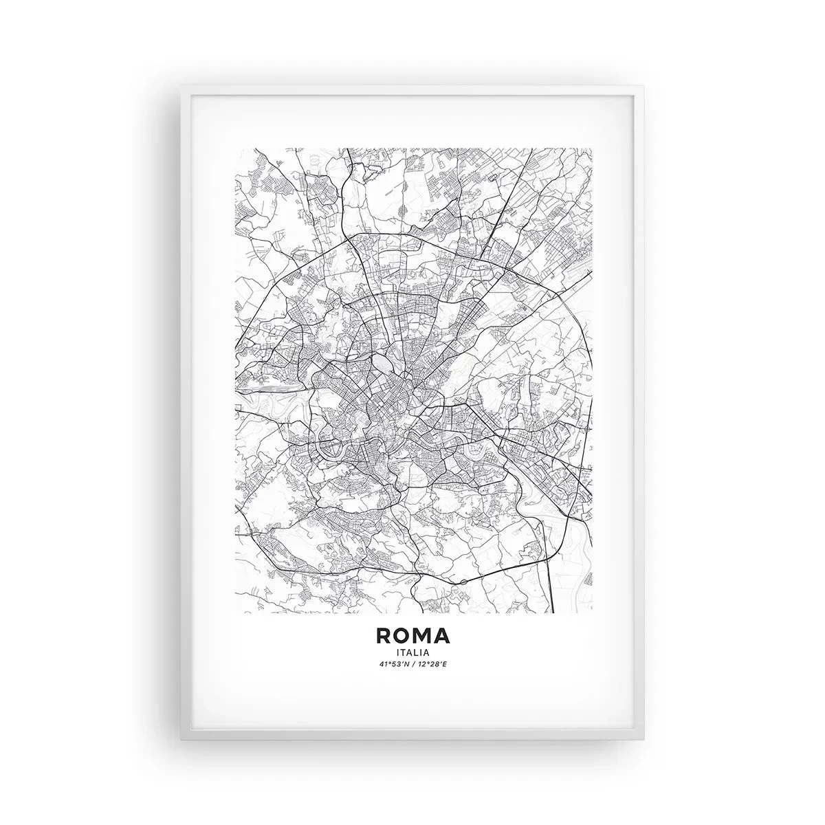 Poster in einem weißen Rahmen - Römischer Kreis - 70x100 cm