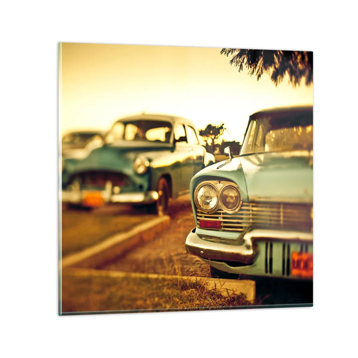 Glasbild - Bild auf glas - Wir werden abwarten und sehen - 30x30 cm