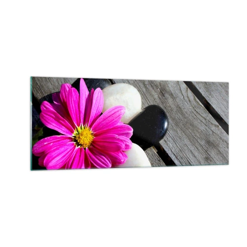 Glasbild - Bild auf glas - Ruhe auf dem Pier - 100x40 cm