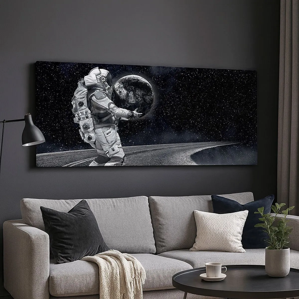 Bild auf Leinwand - Leinwandbild - Auf der Milchstraße - 100x40 cm