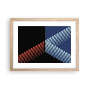 Poster in einem Rahmen aus heller Eiche - Eine einfache Geschichte - 40x30 cm