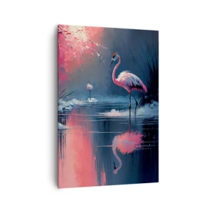 Bild auf Leinwand - Leinwandbild - Rückzugsort für Vögel - 70x100 cm