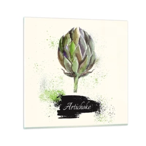 Glasbild - Bild auf glas - Eviva-Gemüse! - 70x70 cm