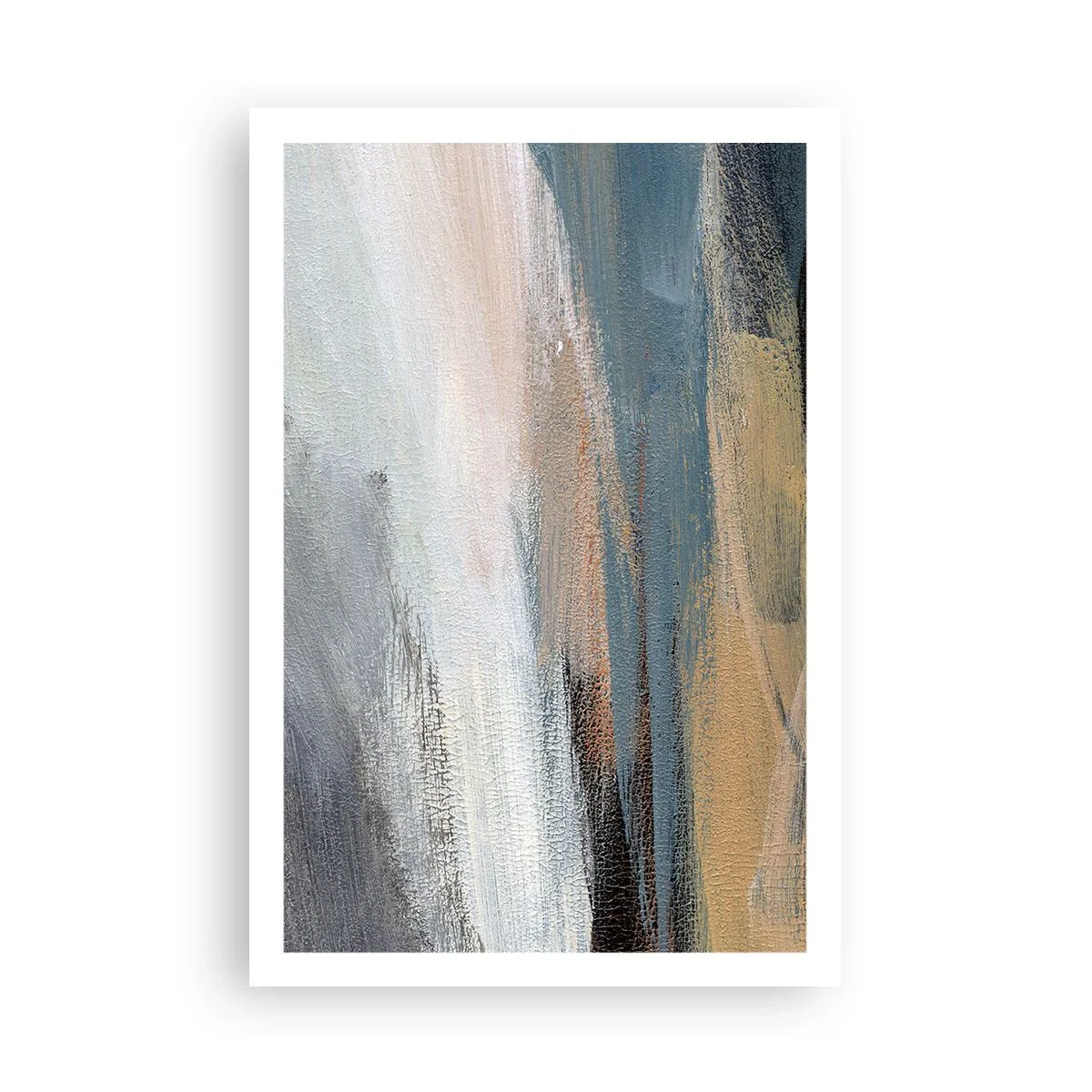 Poster - Abstraktion: nördliche Landschaft - 61x91 cm