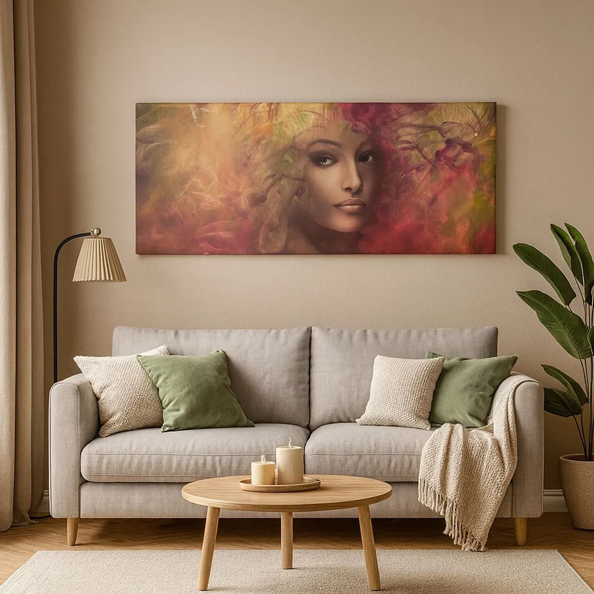 Bild auf Leinwand - Leinwandbild - Ich bin hier! - 100x40 cm