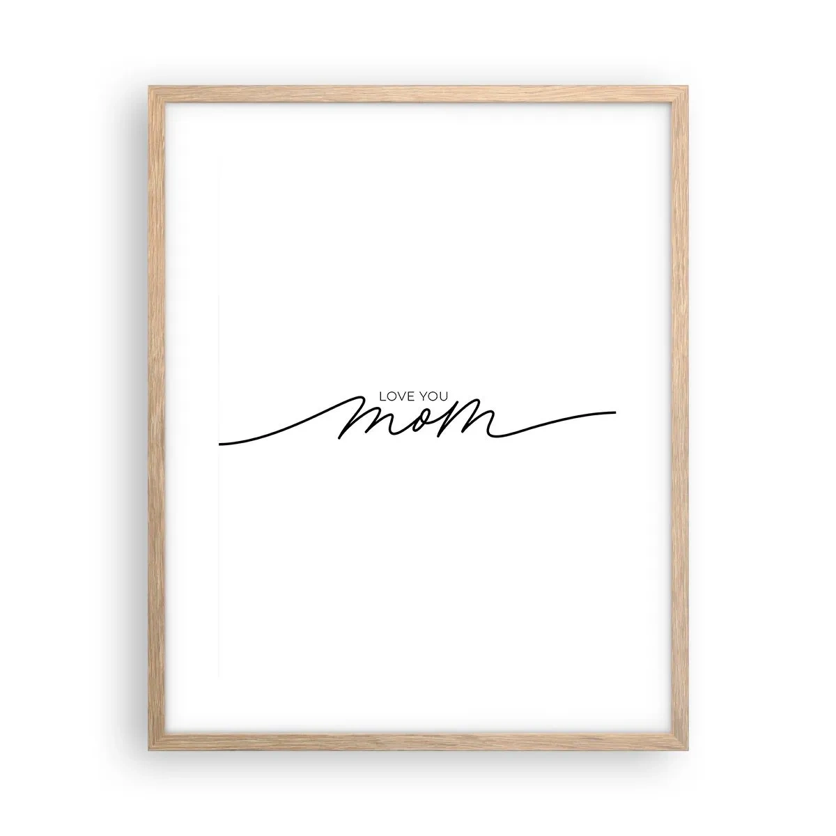 Poster in einem Rahmen aus heller Eiche - Große Emotionen - 40x50 cm