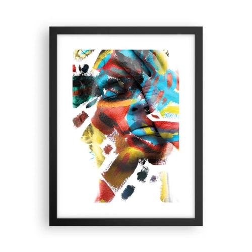Poster in einem schwarzem Rahmen - Eine bunte Persönlichkeit - 30x40 cm