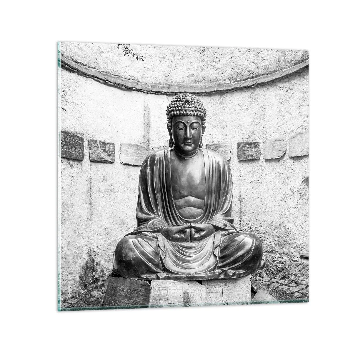 Glasbild - Bild auf glas - An der Quelle des Friedens - 40x40 cm