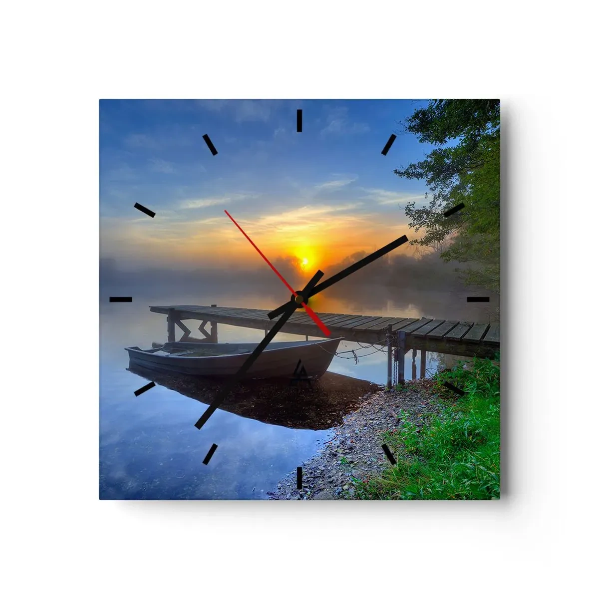 Wanduhr - Glasuhr - Wie aus Gewöhnlichem Magie wird - 40x40 cm