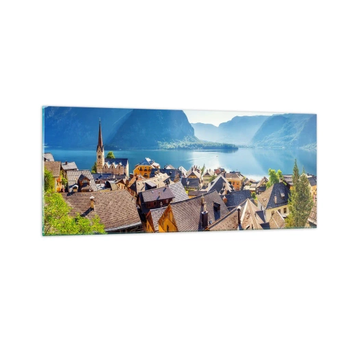 Glasbild - Bild auf glas - Es könnte nicht malerischer sein - 100x40 cm