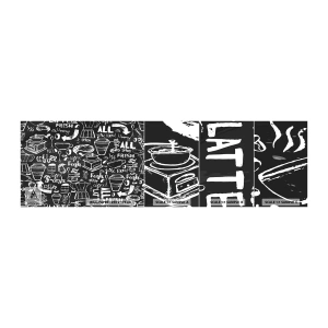 Fototapetenmuster Standard Eco - Alles was Sie brauchen ist… - Gastronomie, Wandgemälde, Graffiti - 100x30 cm