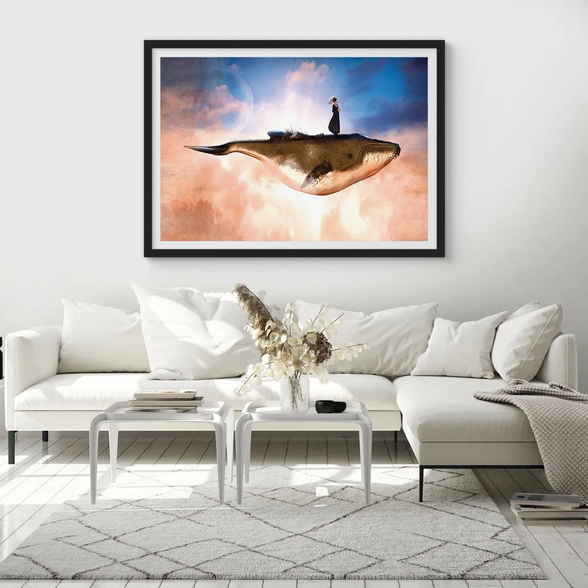 Poster in einem schwarzem Rahmen - Eine echte Reise - 40x30 cm