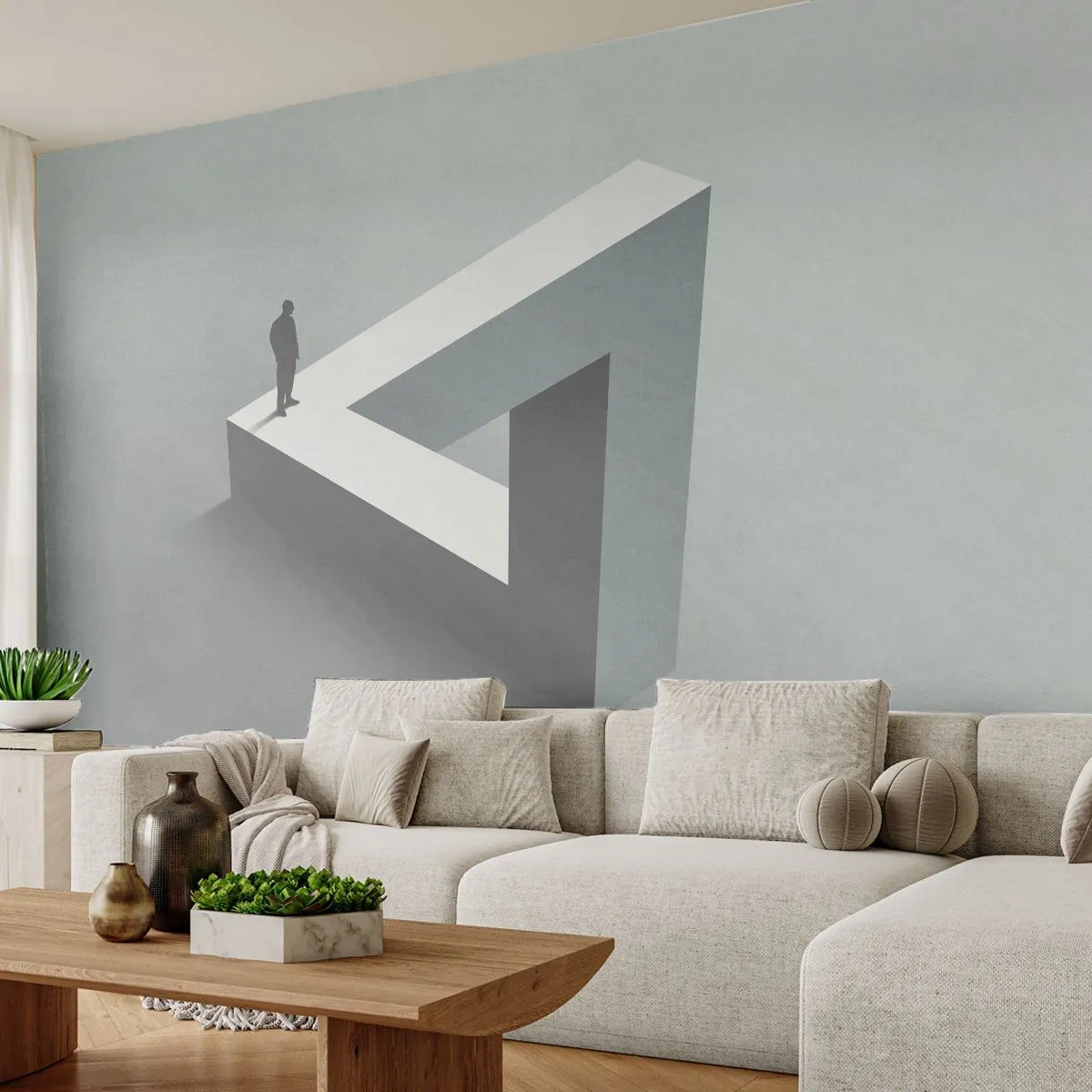 Fototapete Premium Sand - Es ist also doch möglich - Geschäft, Industriell, Modern - 250x175 cm