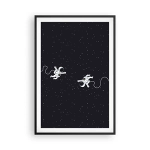 Poster in einem schwarzem Rahmen - Kosmischer Tanz - 61x91 cm