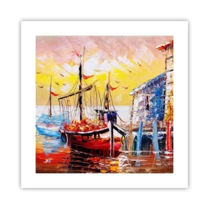 Poster - Glückliche Rückkehr - 40x40 cm