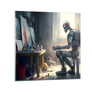 Glasbild - Bild auf glas - Schöpfungsakt - 30x30 cm