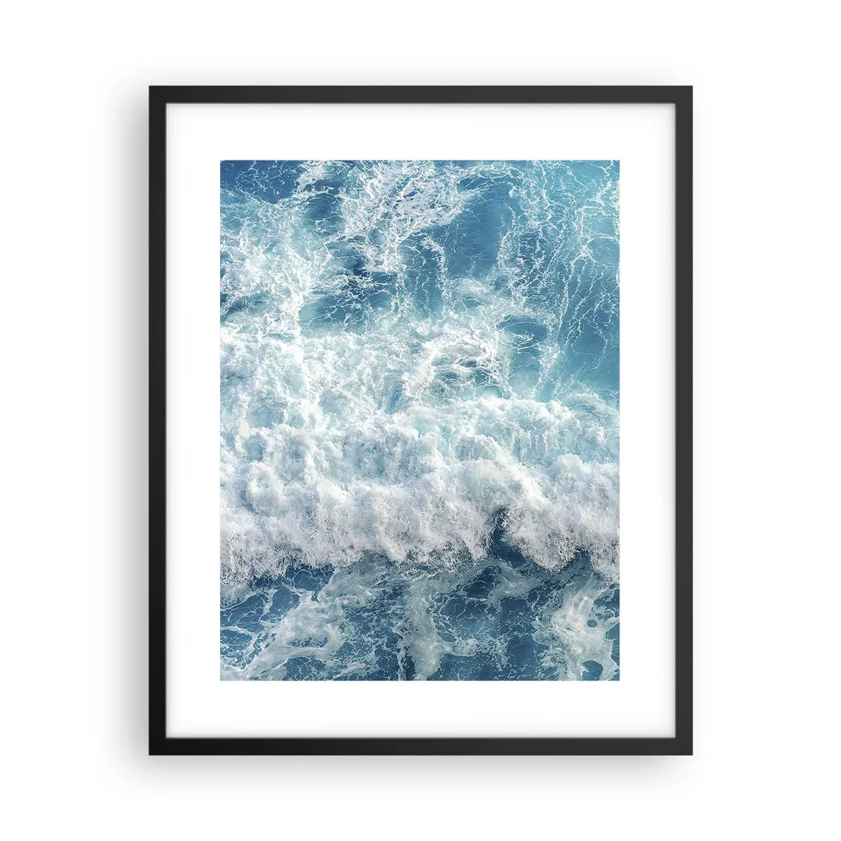 Poster in einem schwarzem Rahmen - Freudig und springend - 40x50 cm