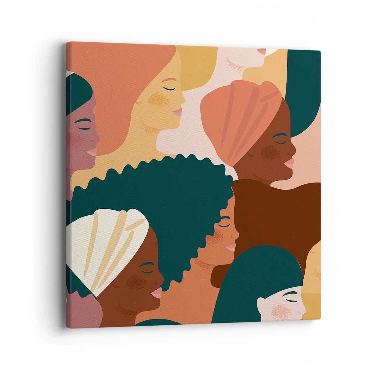 Bild auf Leinwand - Leinwandbild - Nur Weiblichkeit - 40x40 cm