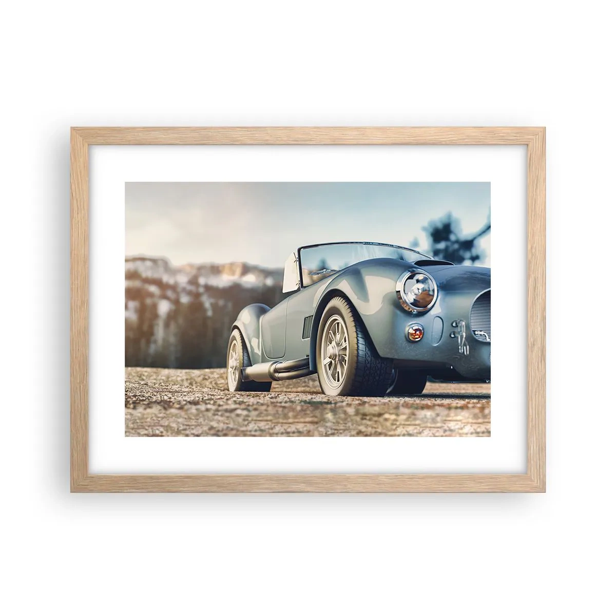 Poster in einem Rahmen aus heller Eiche - Denn Stil zählt - 40x30 cm