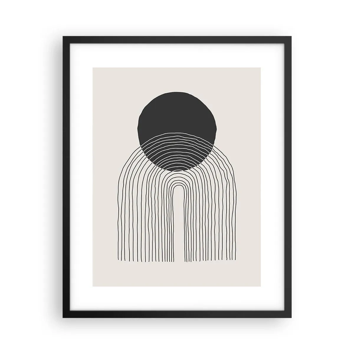 Poster in einem schwarzem Rahmen - Zittern und Vertrauen - 40x50 cm