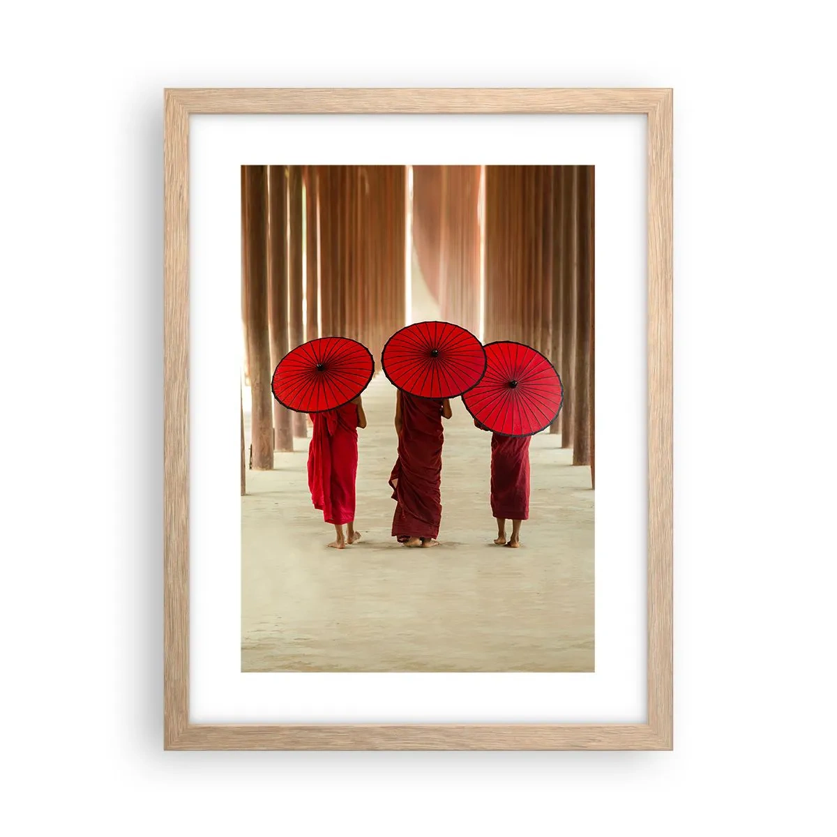 Poster in einem Rahmen aus heller Eiche - Auf dem Weg ins Reine Land - 30x40 cm