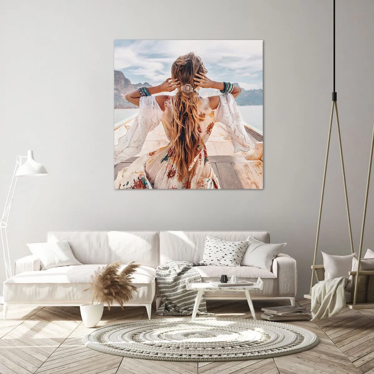 Bild auf Leinwand - Leinwandbild - Auf dem Weg zum Glück - 40x40 cm