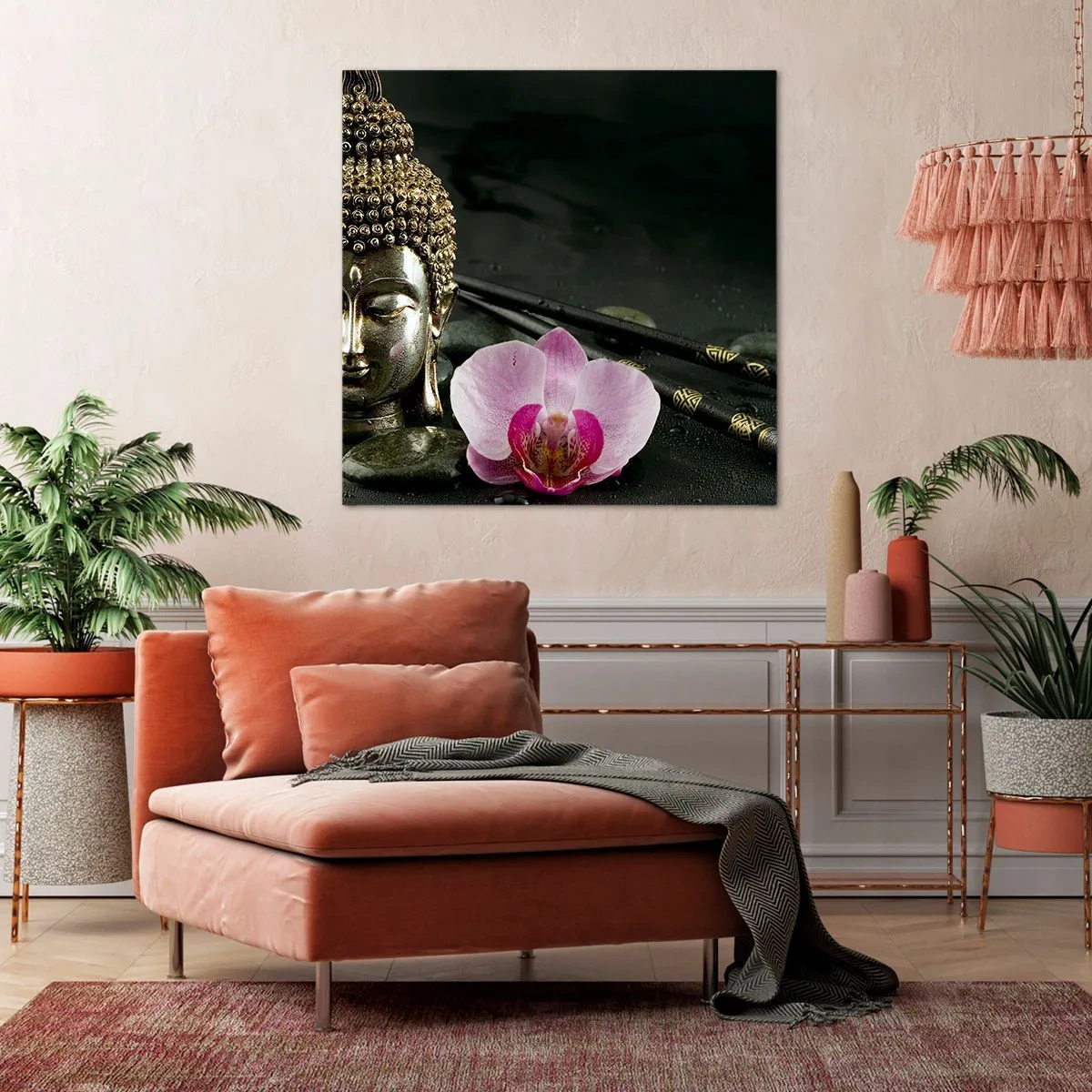 Bild auf Leinwand - Leinwandbild - Harmonie von Weisheit und Schönheit - 40x40 cm