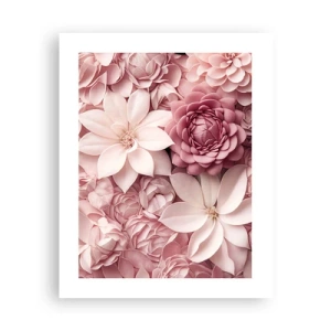Poster - In rosa Blütenblättern - 40x50 cm