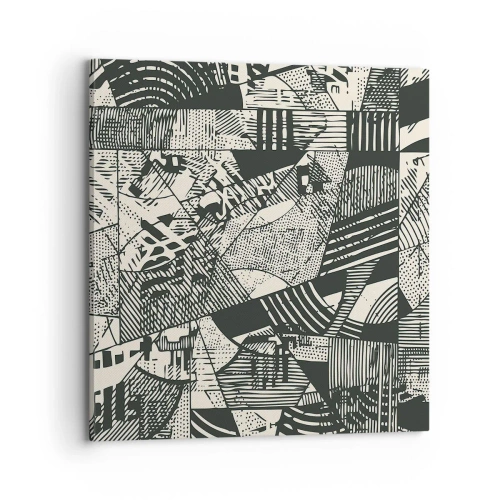 Bild auf Leinwand - Leinwandbild - Die Dynamik der Gegenwart - 70x70 cm