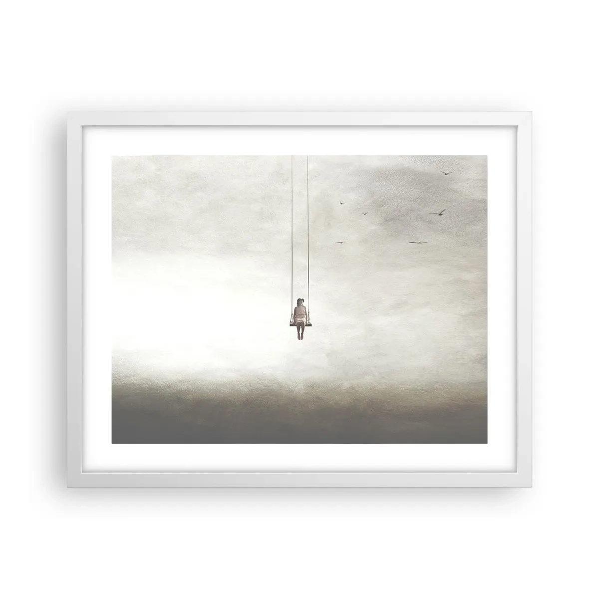 Poster in einem weißen Rahmen - Ein Kind in uns - 50x40 cm