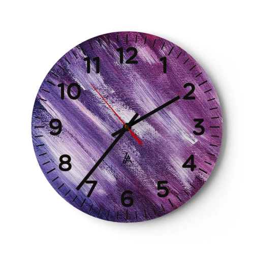 Wanduhr - Glasuhr - Wenn der sonnige Wind weht - 30x30 cm