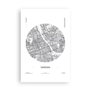 Poster - Anatomie von Warschau - 61x91 cm